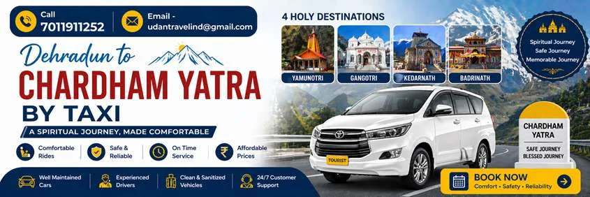 Car Hire In Dehradun To Chardham
