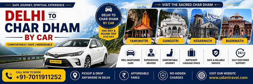 Delhi To Char Dham Yatra Package By Car
