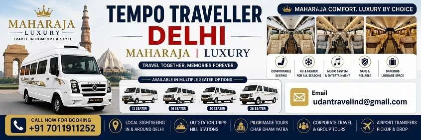 Tempo Traveller in Delhi: Group Travel Planning